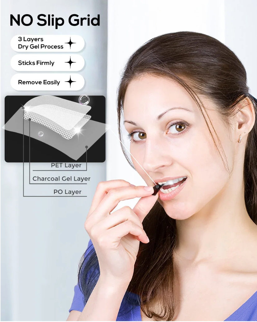 Charcoal Brilliance: Whitening Strips for a Dazzling Smile!