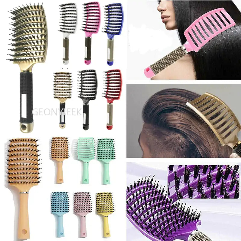 Gentle Care Hairbrush: Effortless Tangle-Free Styling