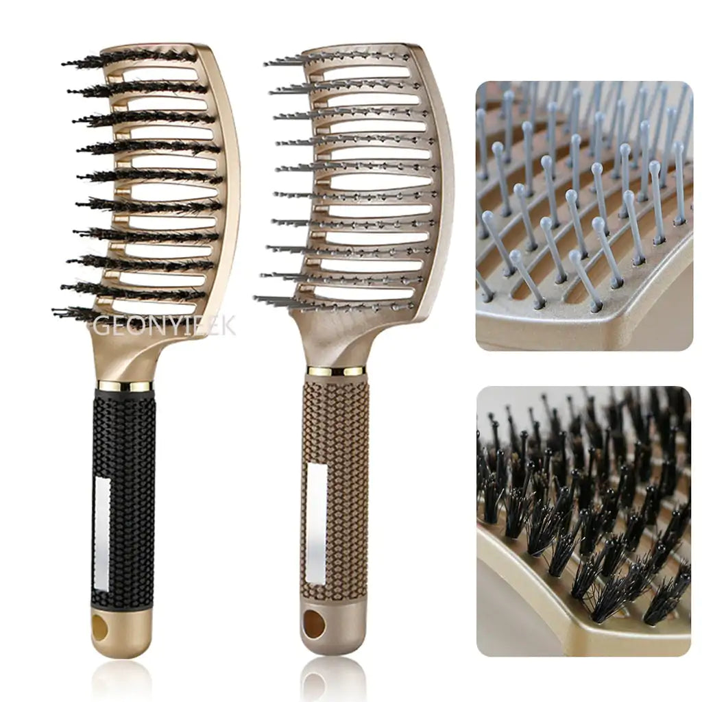 Gentle Care Hairbrush: Effortless Tangle-Free Styling